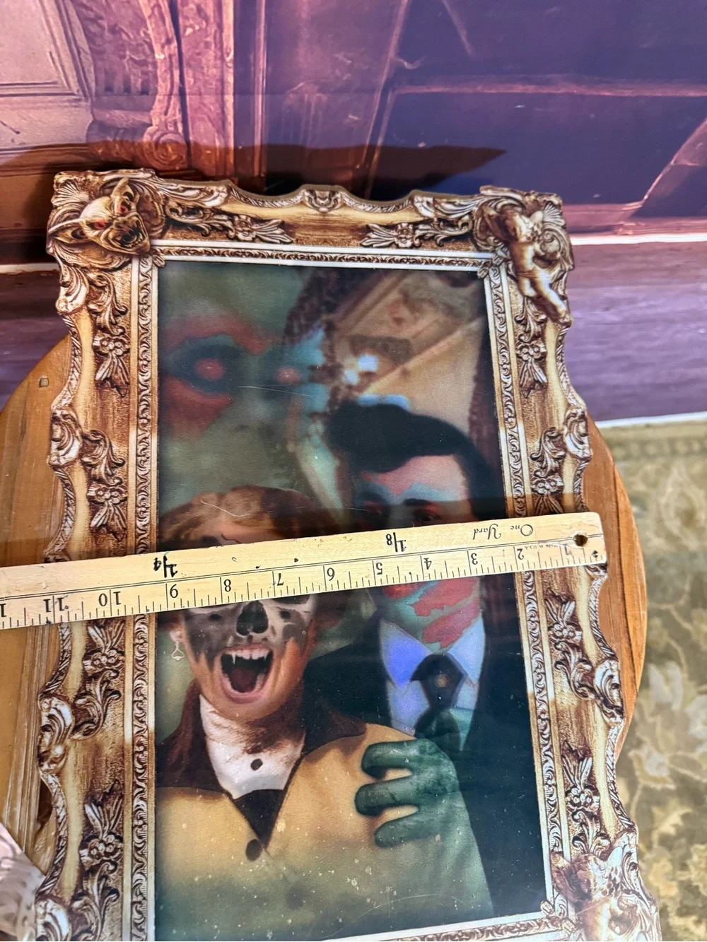 Halloween Lenticular Haunted Portrait Decorative Daux Frame Gothic Haunting